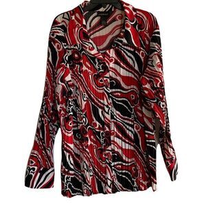 LANE BRYANT 22-24 long sleeve button up blouse